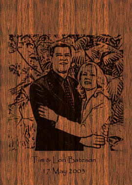 Portrait Engraving on Wood