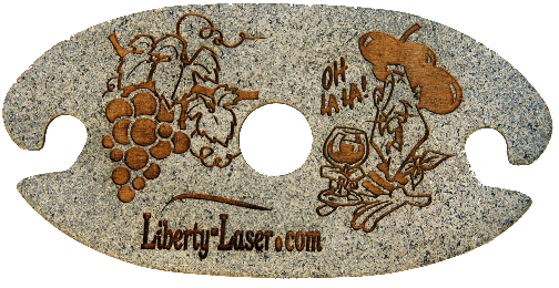 Custom Laser Engraved Wine Glass Holder