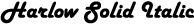 Sample of Harlow Solid Font