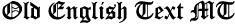 Sample of Old English Text MT Font