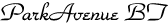 Sample of Park Avenue BT Font