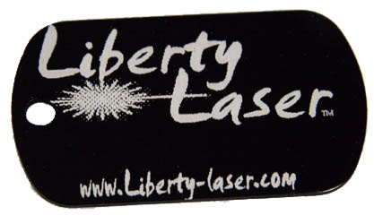 Sample Dog Tag of Liberty-Laser.com